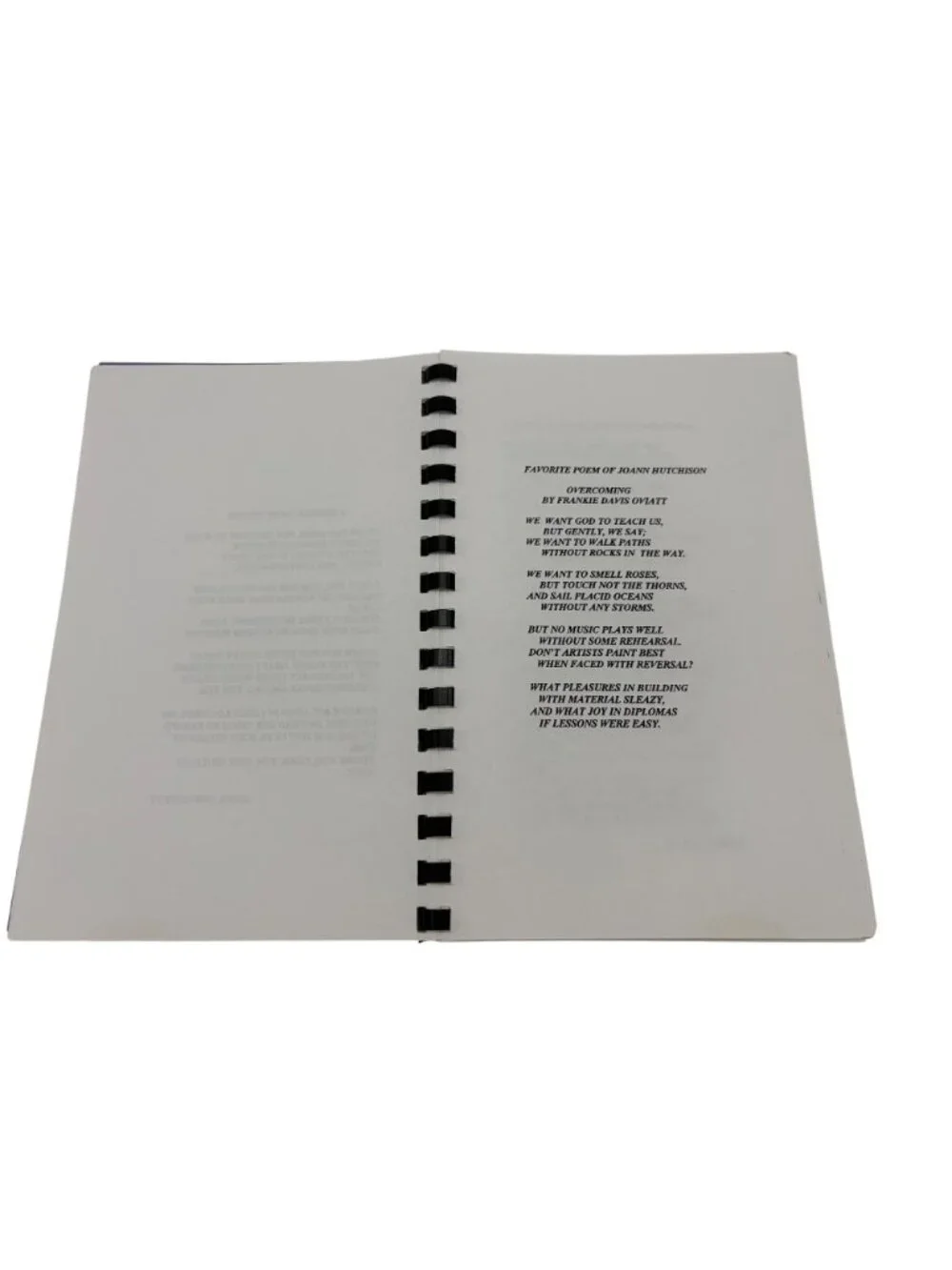 1998 Bibleway Baptist Church Mother's Day Cookbook Recipes Verse Songs Spiral PB